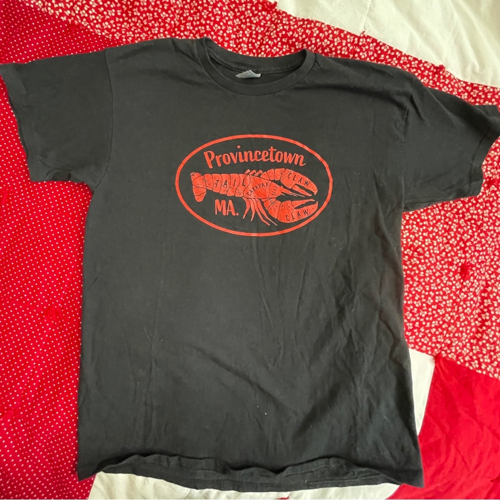 Lobster Provincetown Graphic tee Black -Men’s Large